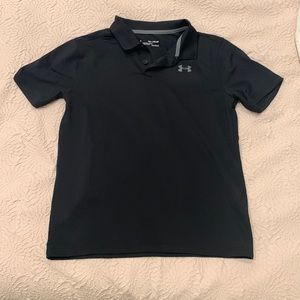 Under Armour black athletic polo shirt